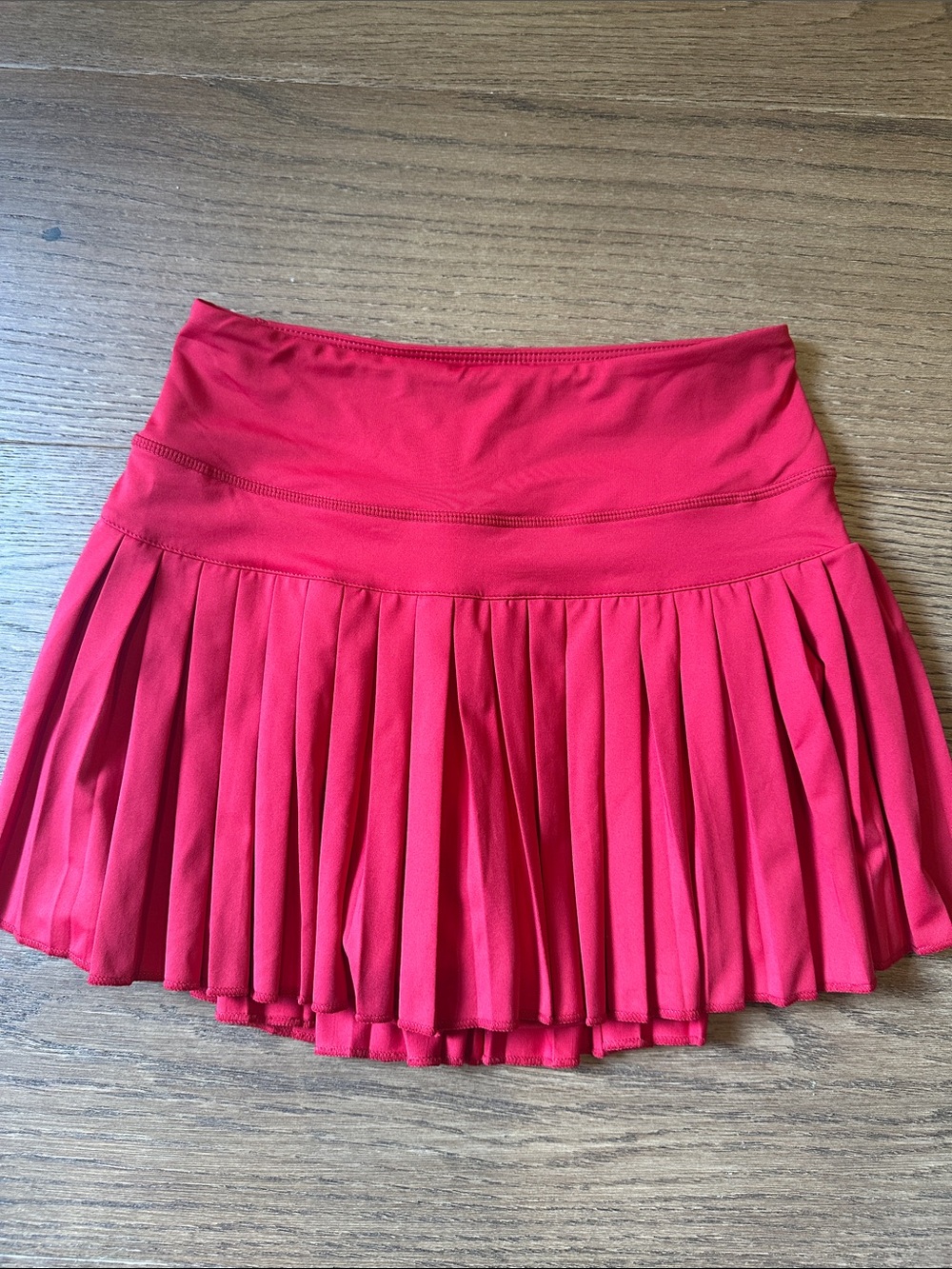 Women's Pleated Skirt in Ruby 13”
